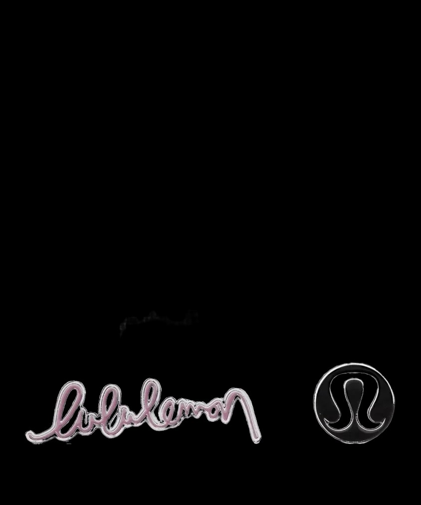 Lululemon Collectible Pins 2 Pack Black/Lavender Lux - HypeFly India View 1