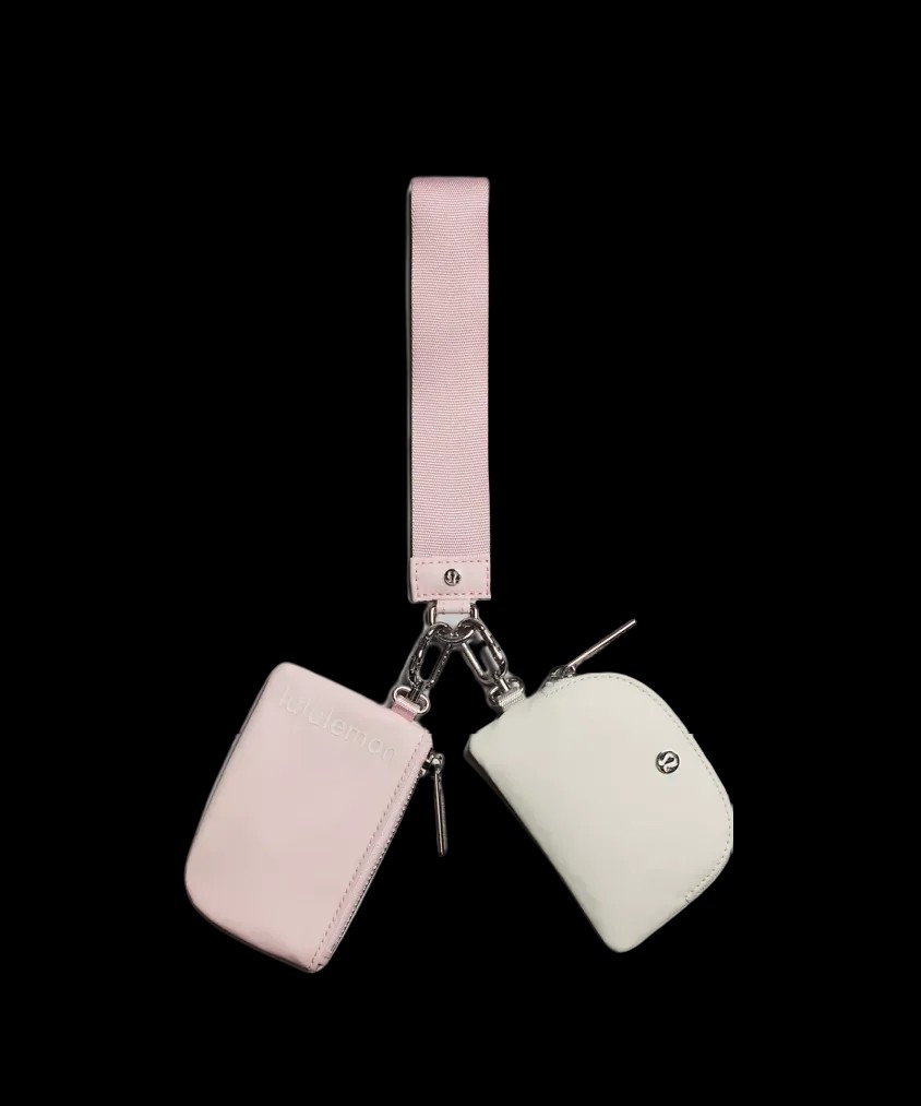 Lululemon Dual Pouch Wristlet Flush Pink/Bone - HypeFly India View 1