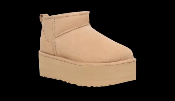 Uggs Classic Ultra Mini Platform Driftwood/White Pepper - HypeFly India View 3