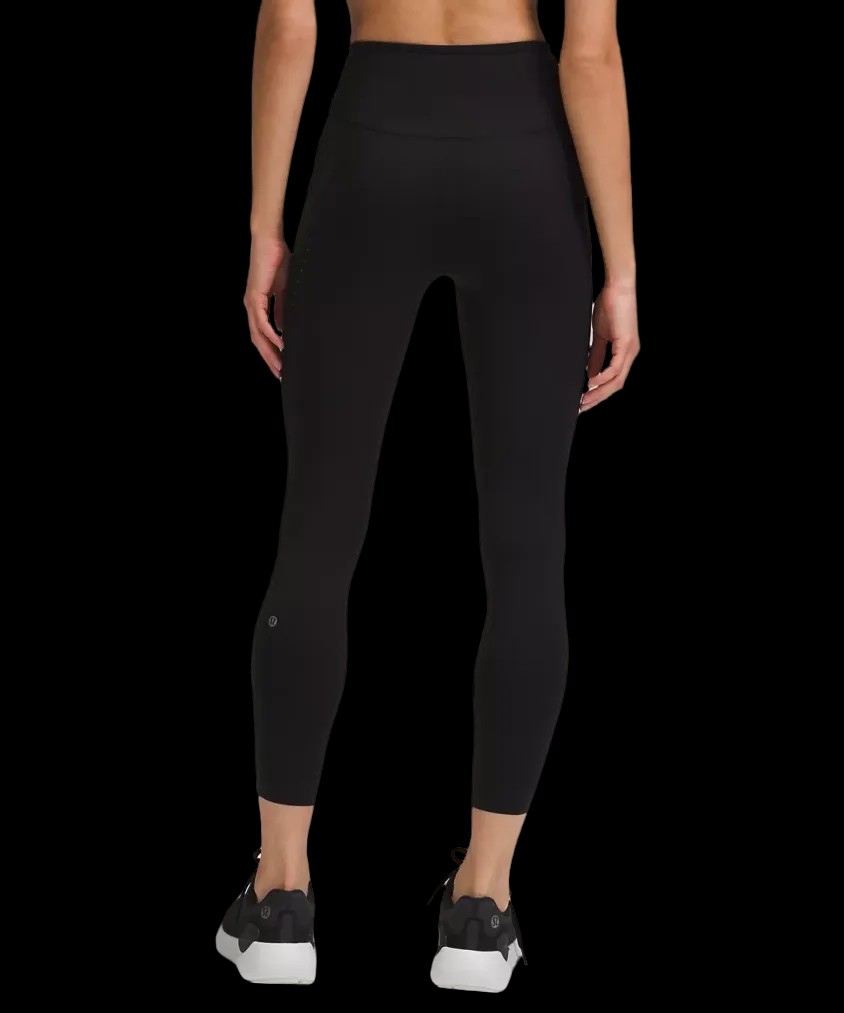  Lululemon Fast and Free High-Rise Tight 25” Pockets Updated Black - HypeFly India View 3