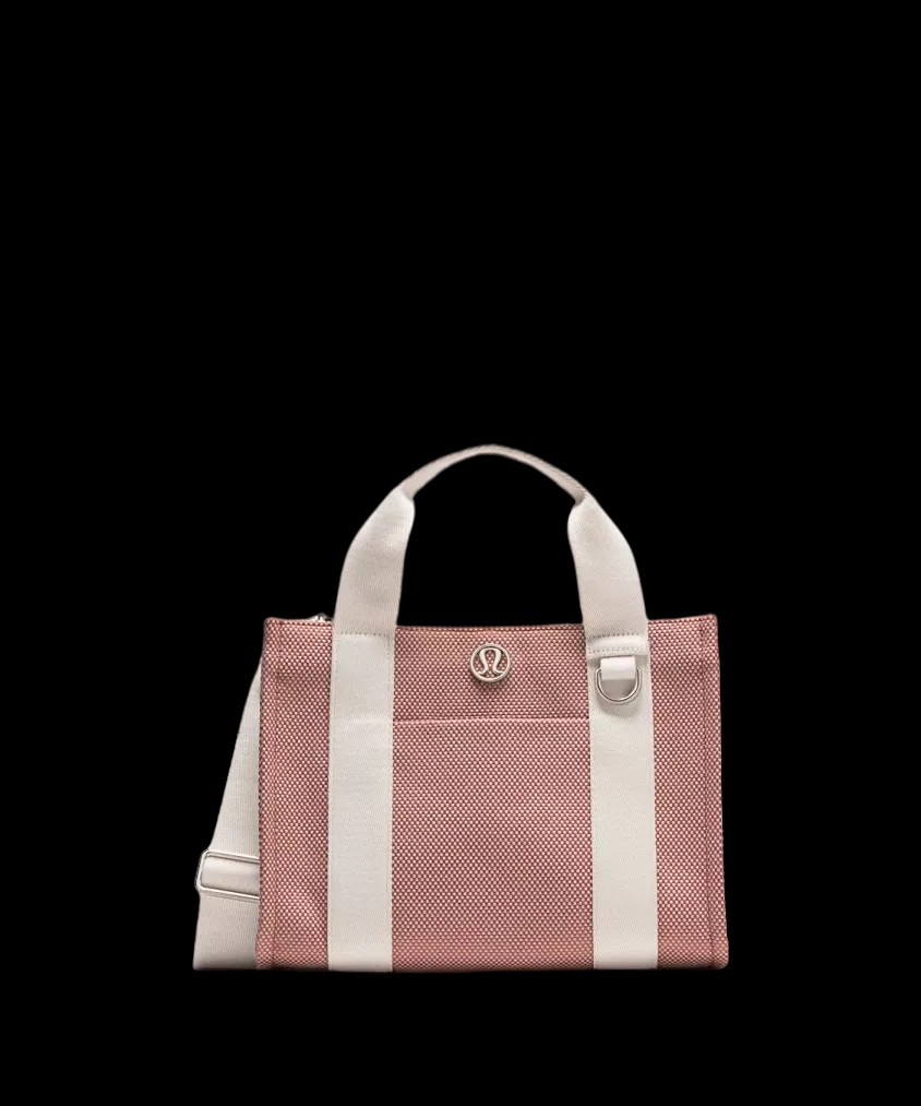 Lululemon Two-Tone Canvas Mini Tote Bag 4.5L Spiced Chai/Bone - HypeFly India View 1