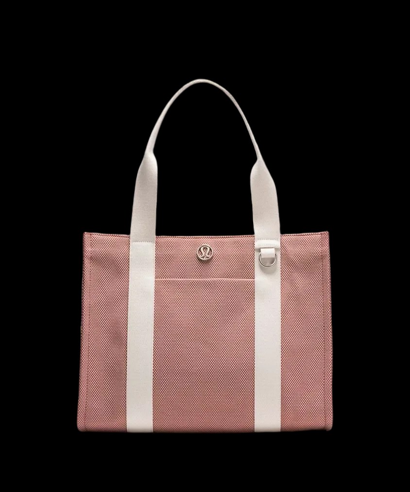 Lululemon Two-Tone Canvas Tote Bag 10L Spiced Chai/Bone - HypeFly India View 1