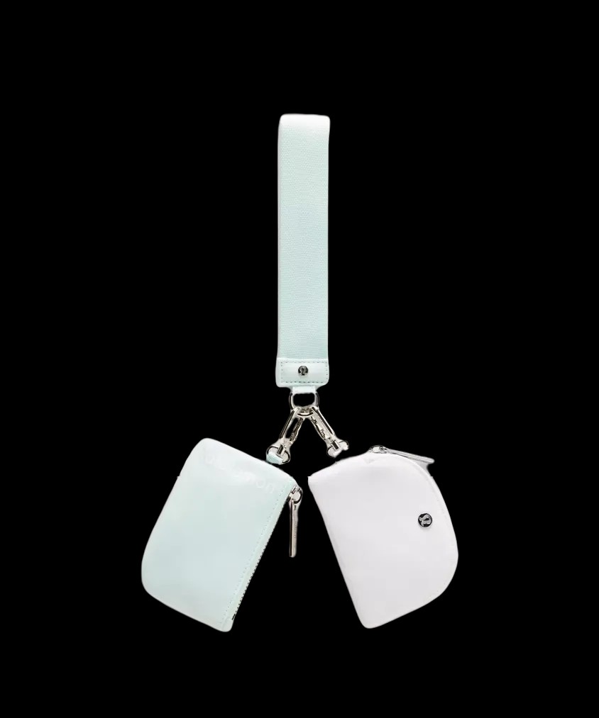 Lululemon Dual Pouch Wristlet Mint Breeze/White - HypeFly India View 1