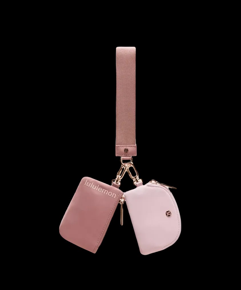 Lululemon Dual Pouch Wristlet Spiced Chai/Pink Haze - HypeFly India View 1