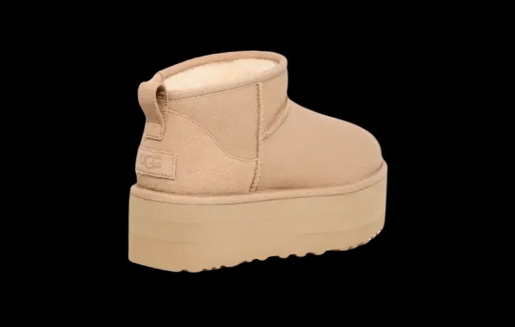 Uggs Classic Ultra Mini Platform Driftwood/White Pepper - HypeFly India View 2