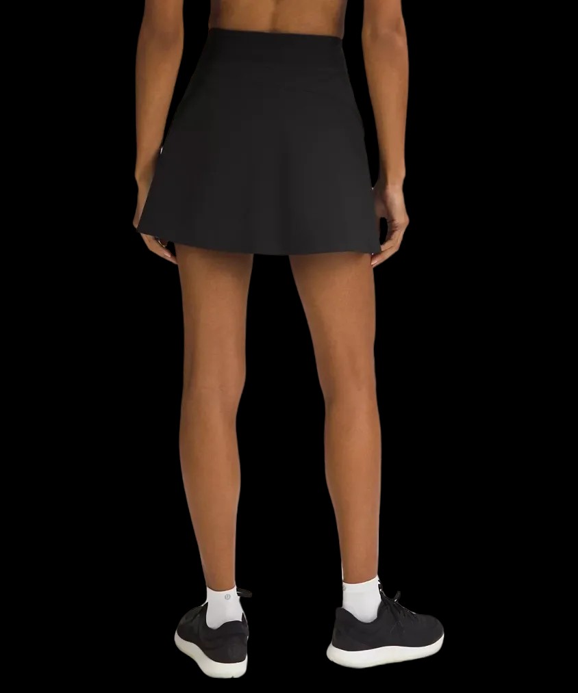 Lululemon Lightweight High-Rise Tennis Skirt Black - HypeFly India View 3