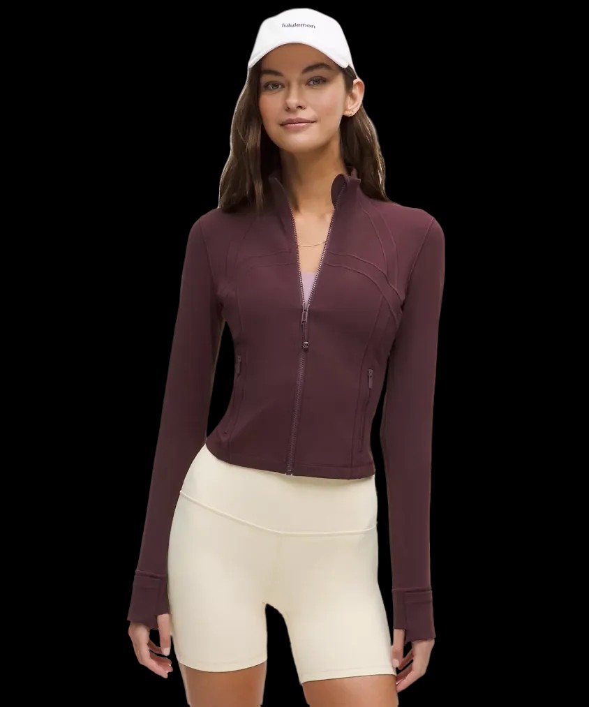 Lululemon Define Cropped Jacket Nulu Goodnight Plum - HypeFly India View 1