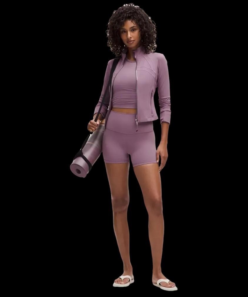 Lululemon Define Cropped Jacket Nulu Lavender Lux/Mirror Silver - HypeFly India View 2