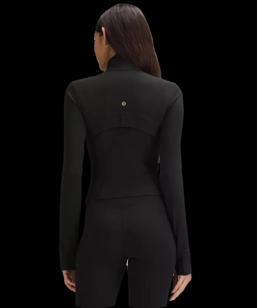 Lululemon Define Cropped Jacket Nulu Black/Gold - HypeFly India View 3