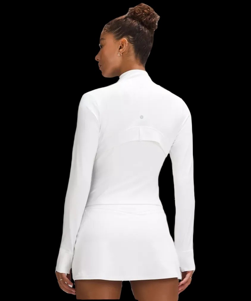 Lululemon Define Cropped Jacket Nulu White - HypeFly India View 3