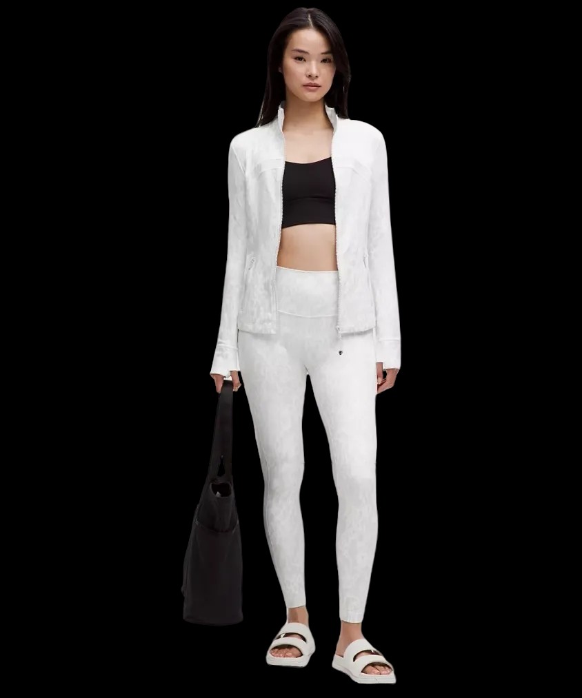 Lululemon Define Jacket Nulu Contour Spot White Multi - HypeFly India View 2