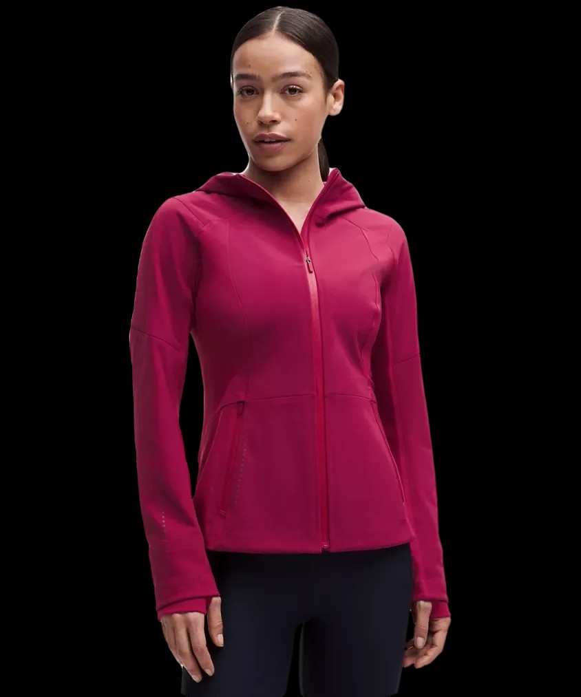 Lululemon Cross Chill Performance Jacket Magenta Smoke - HypeFly India View 1
