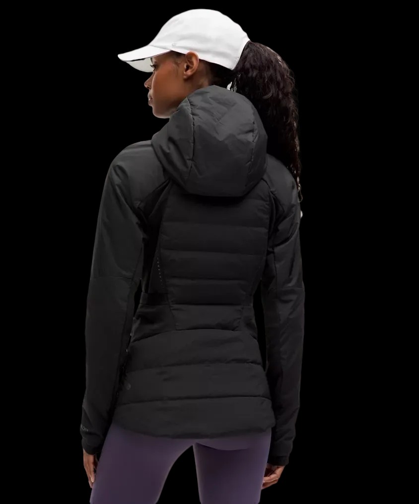 Lululemon Down for It All Jacket Black - HypeFly India View 3