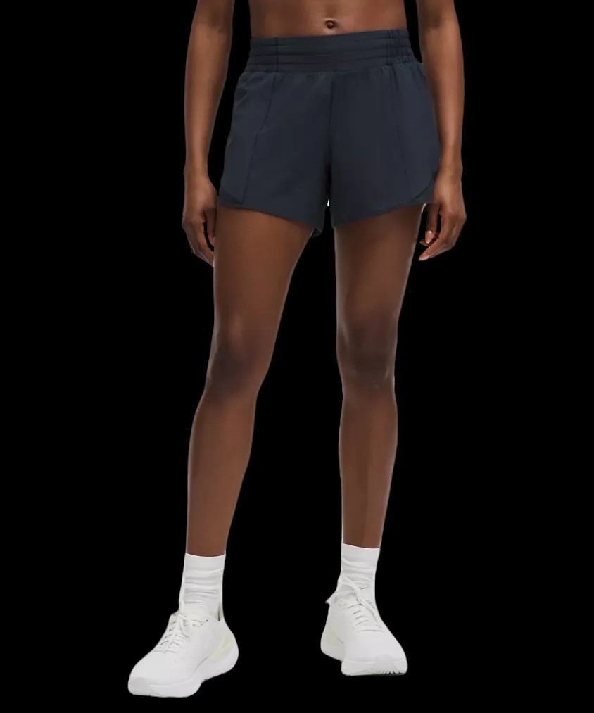 Lululemon Hotty Hot High-Rise Lined Short 4" True Navy - HypeFly India View 1