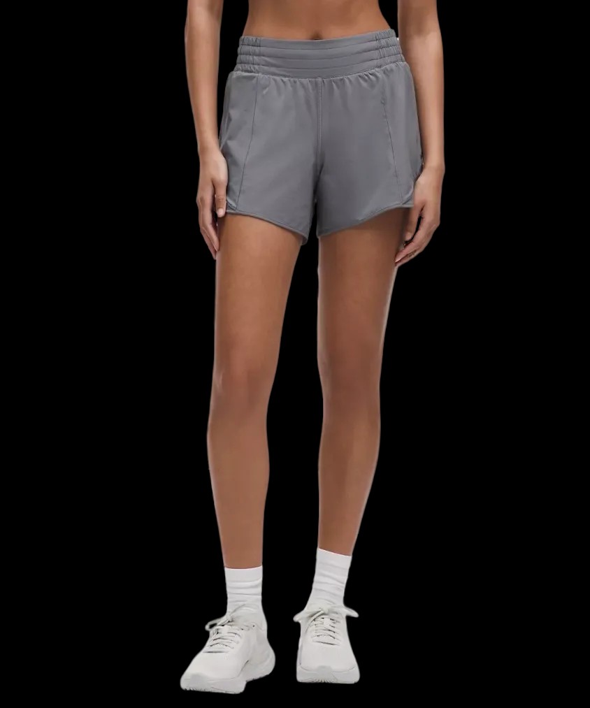 Lululemon Hotty Hot High-Rise Lined Short 4" Solar Grey - HypeFly India View 1