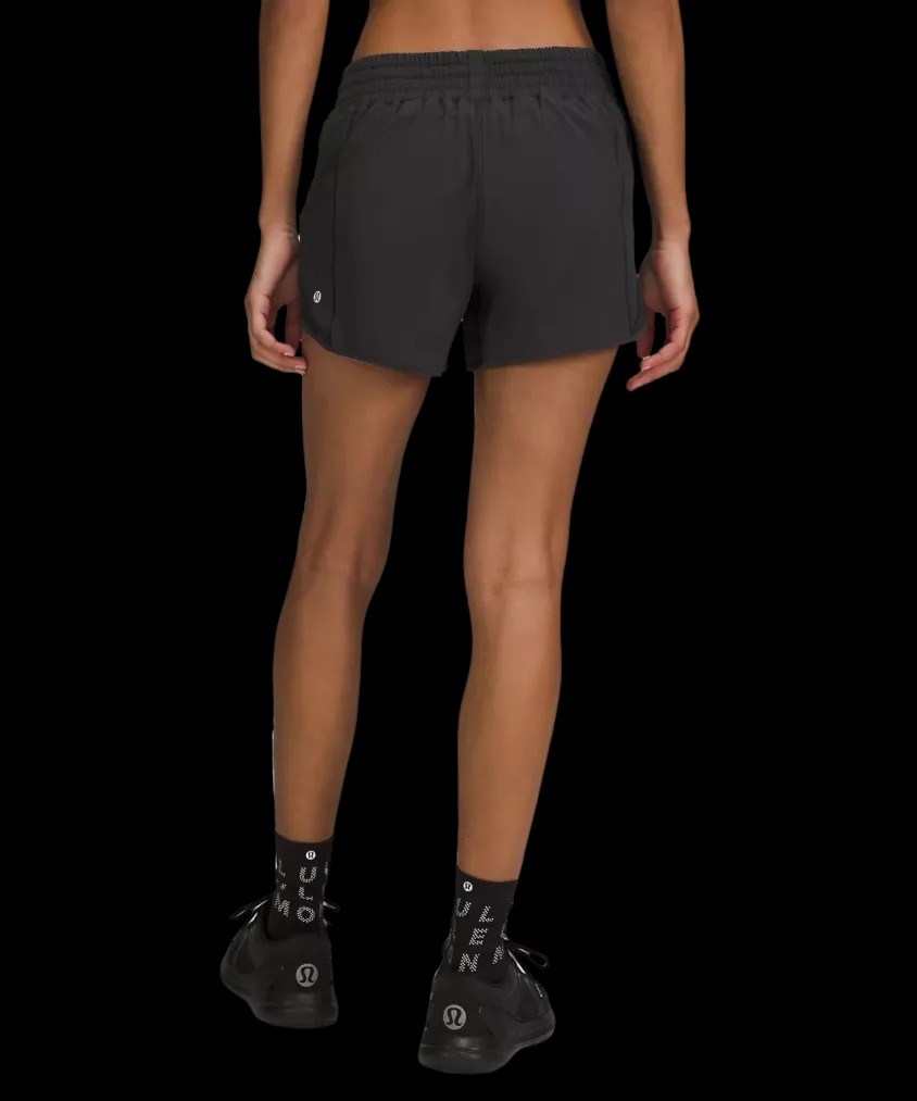 Lululemon Hotty Hot High-Rise Lined Short 4" Black - HypeFly India View 3
