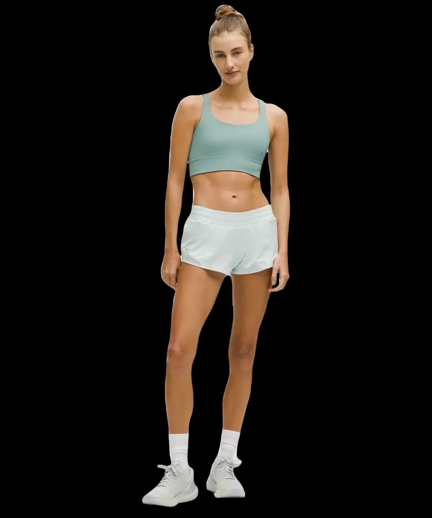 Lululemon Hotty Hot Low-Rise Lined Short 2.5" Mint Breeze - HypeFly India View 2