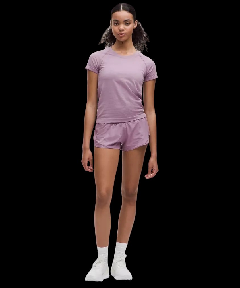 Lululemon Hotty Hot Low-Rise Lined Short 2.5" Lavender Lux - HypeFly India View 2