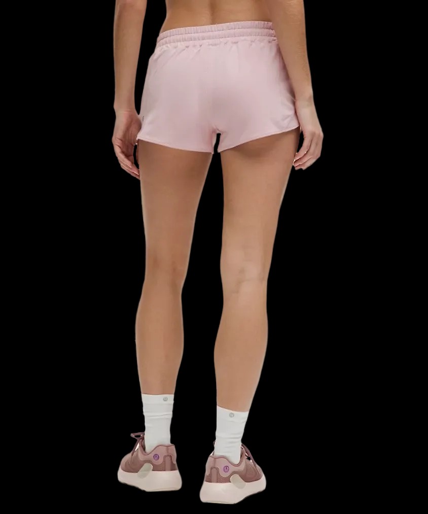 Lululemon Hotty Hot Low-Rise Lined Short 2.5" Pink Haze - HypeFly India View 3