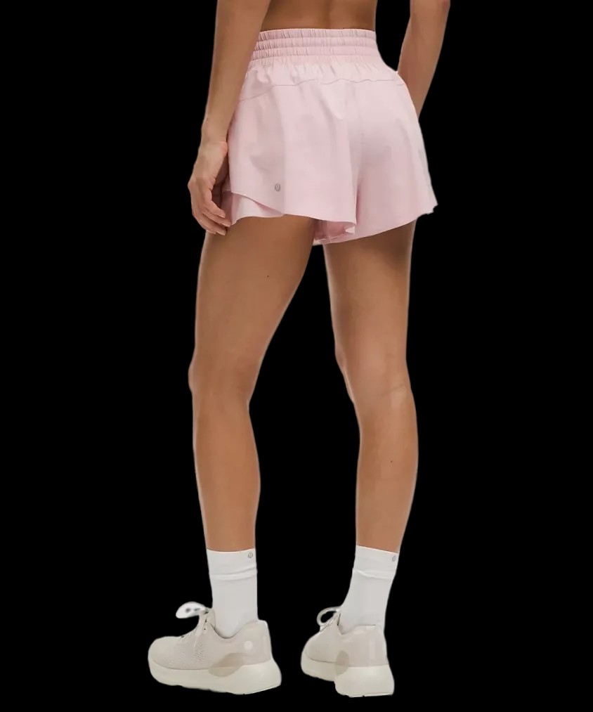 Lululemon Shake It Out High-Rise Running Short 2.5" Pink Haze - HypeFly India View 3