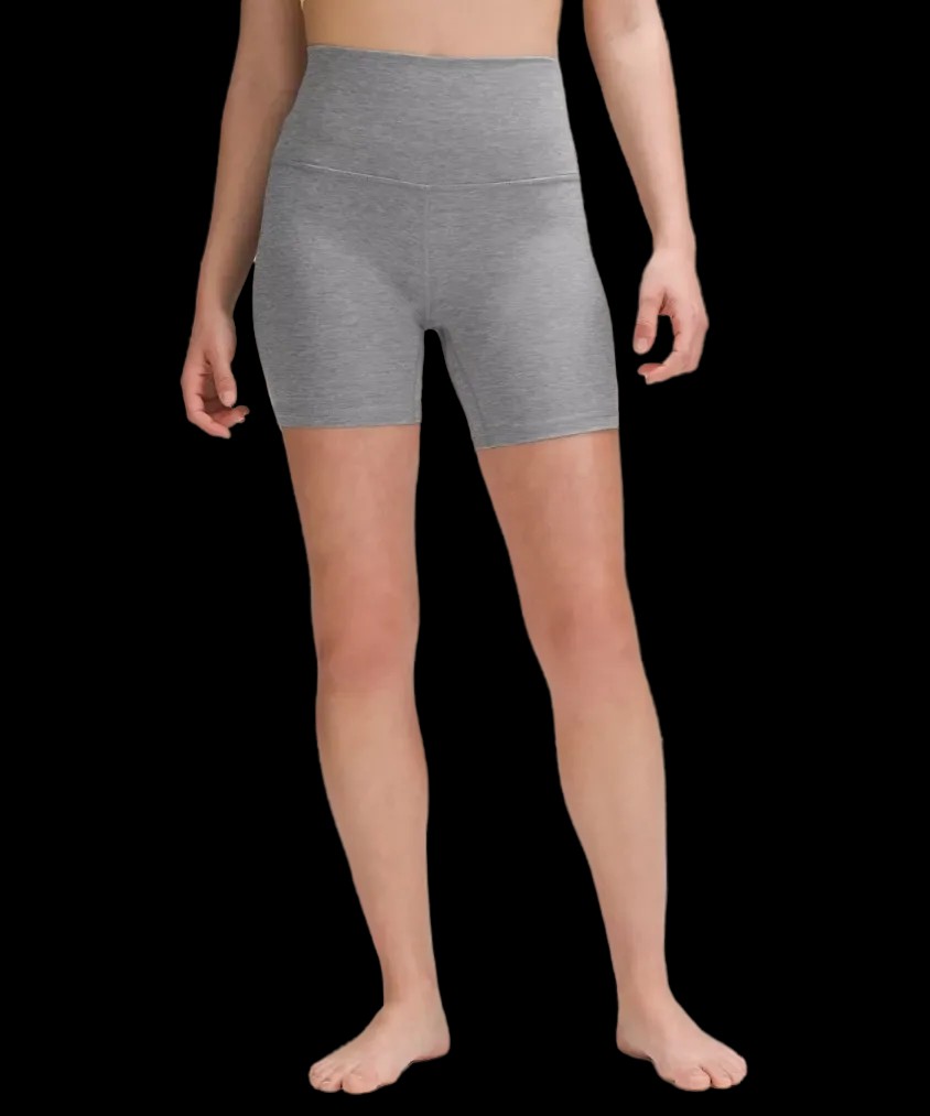 Lululemon Align High-Rise Short 6" Heathered Core Medium Grey - HypeFly India View 1