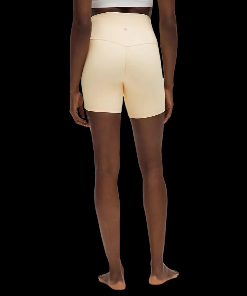 Lululemon Align High-Rise Short 6" Butter Cream - HypeFly India View 2