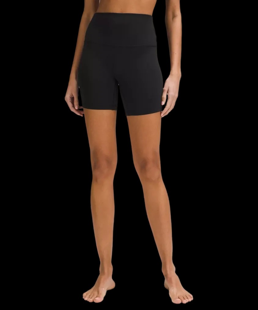 Lululemon Align High-Rise Short 6" Black - HypeFly India View 1