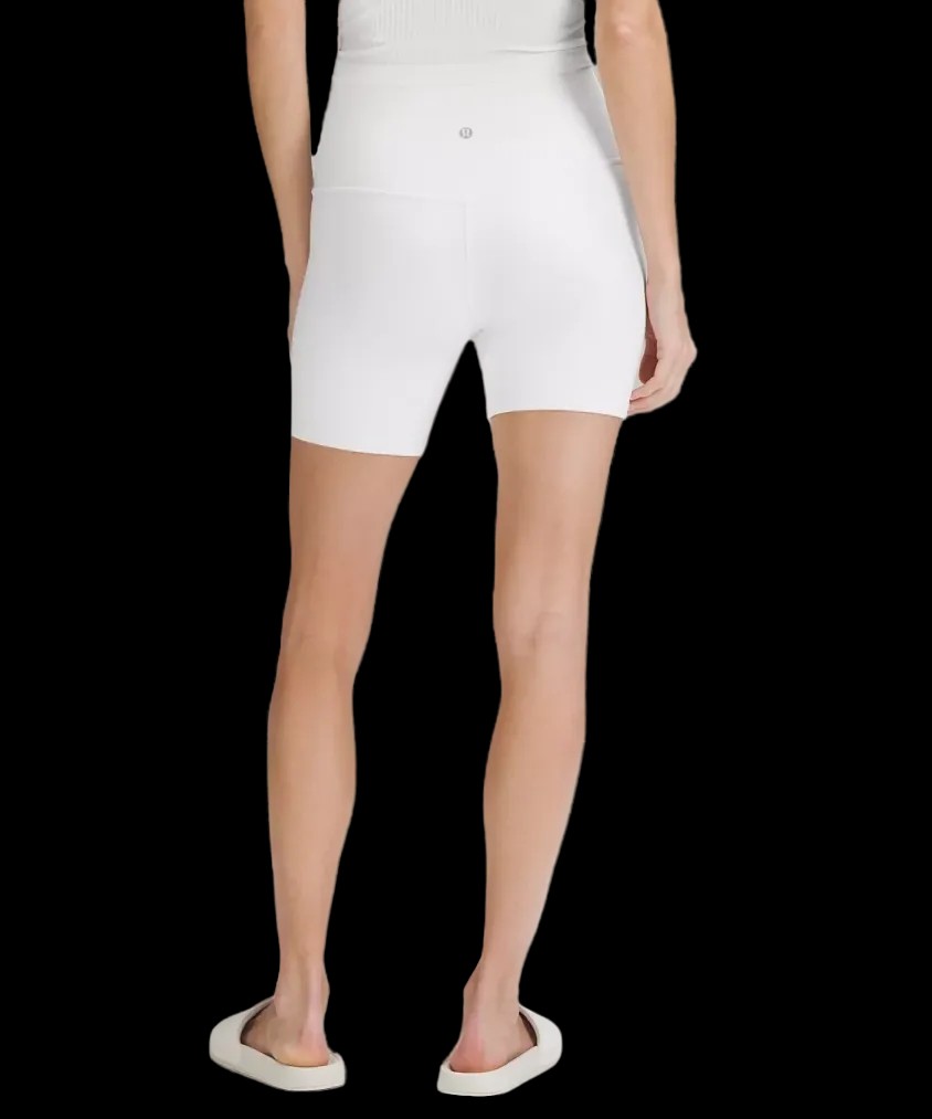 Lululemon Align High-Rise Short 6" White - HypeFly India View 3