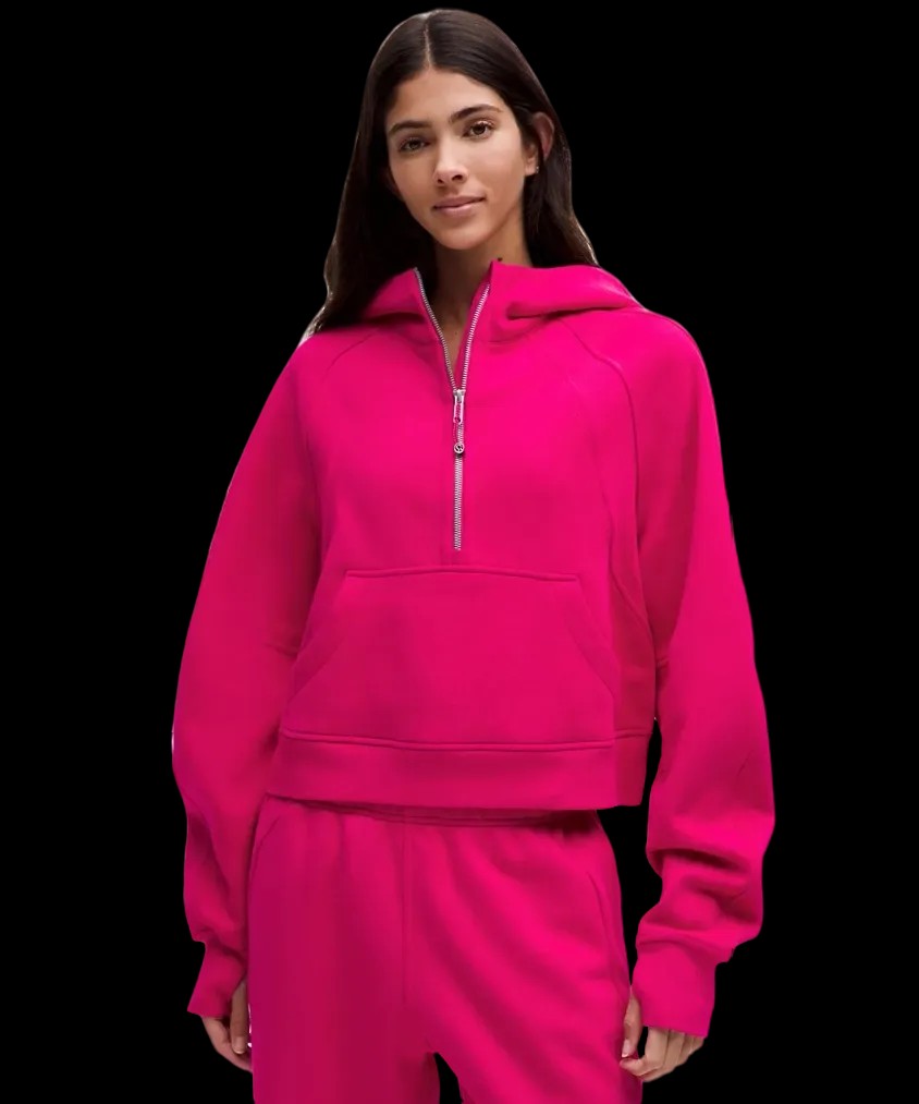 Lululemon Scuba Oversized Half-Zip Hoodie Passionate - HypeFly India View 1