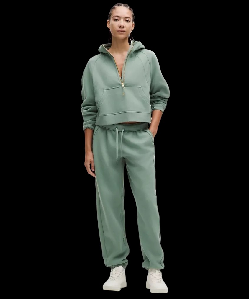 Lululemon Scuba Oversized Half-Zip Hoodie Crater Blue/Gold - HypeFly India View 2