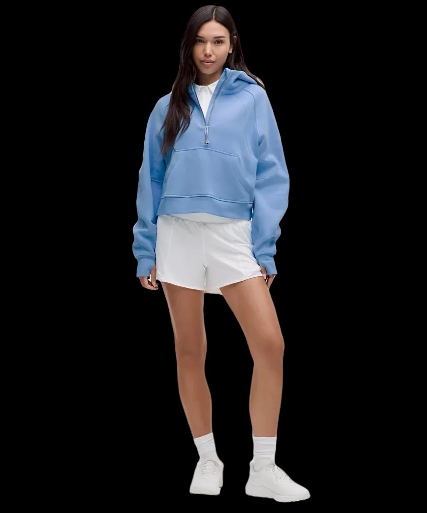 Lululemon Scuba Oversized Half-Zip Hoodie Aero Blue - HypeFly India View 3