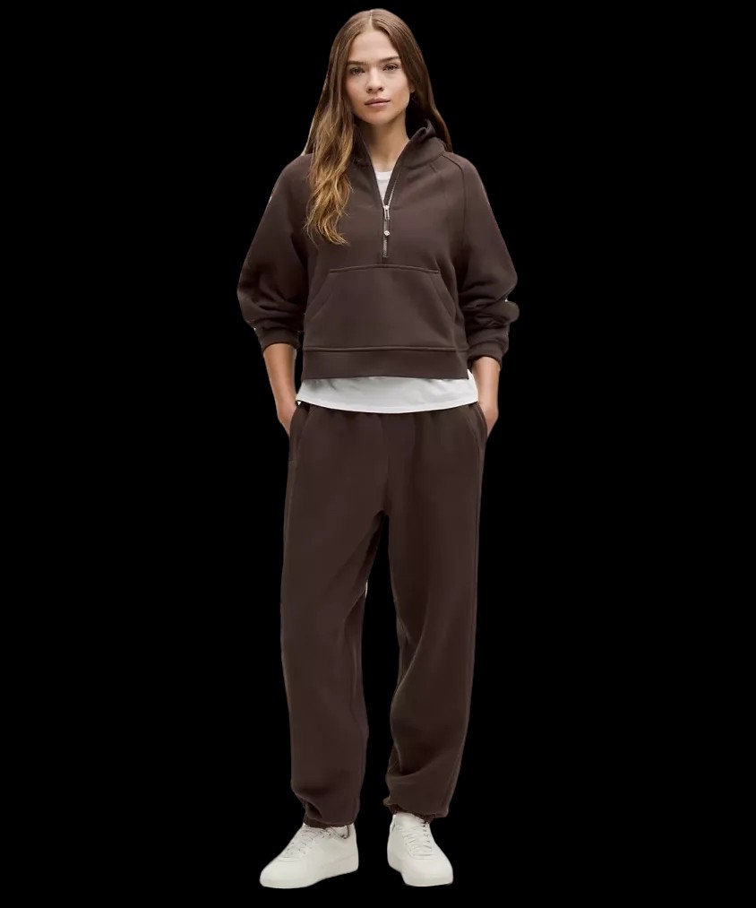 Lululemon Scuba Oversized Half-Zip Hoodie Espresso - HypeFly India View 3