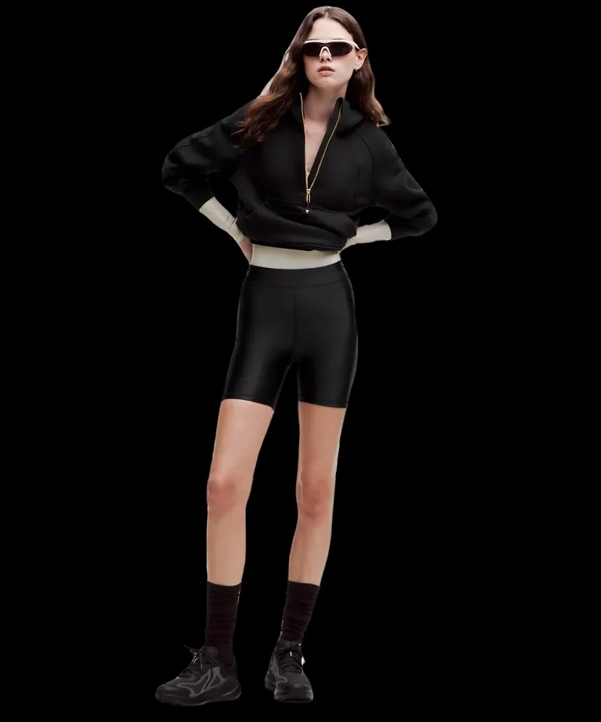 Lululemon Scuba Oversized Half-Zip Hoodie Black/Gold - HypeFly India View 3