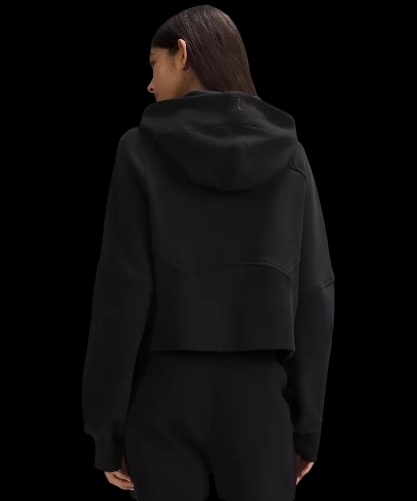 Lululemon Scuba Oversized Half-Zip Hoodie Black - HypeFly India View 3