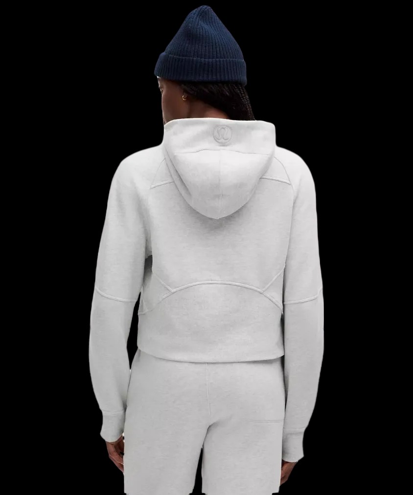 Lululemon Scuba Oversized Half-Zip Hoodie Heathered Core Ultra Light Grey - HypeFly India View 3