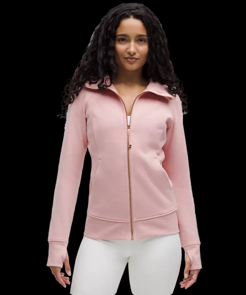 Lululemon Scuba Full-Zip Hoodie Pink Haze/Rose Gold - HypeFly India View 1