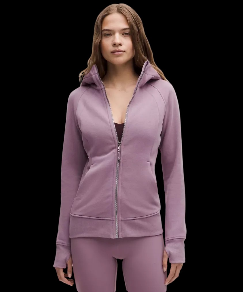 Lululemon Scuba Full-Zip Hoodie Lavender Lux/Mirror Silver - HypeFly India View 1