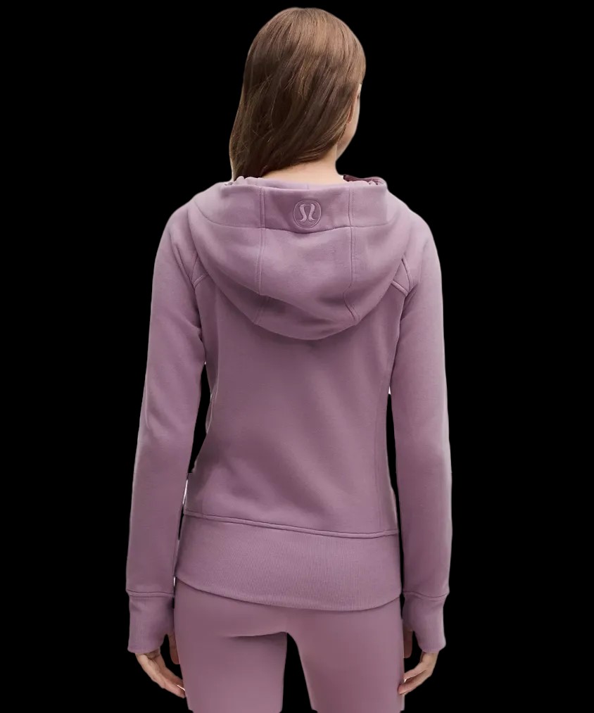 Lululemon Scuba Full-Zip Hoodie Lavender Lux/Mirror Silver - HypeFly India View 3