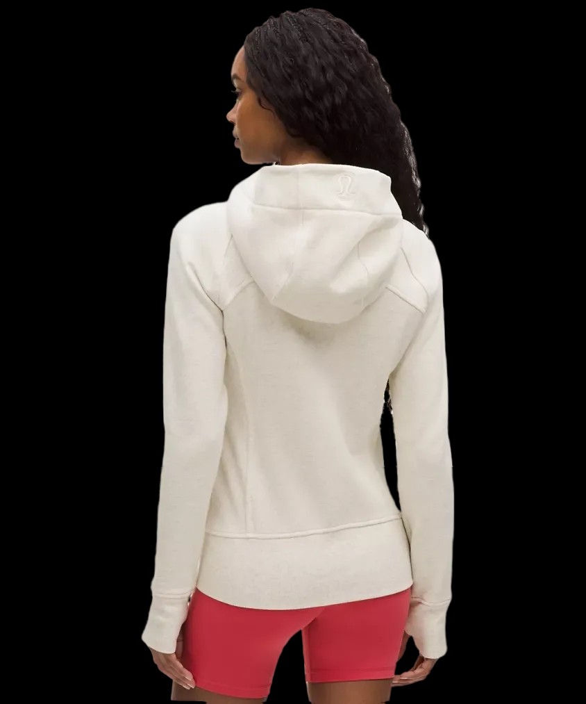 Lululemon Scuba Full-Zip Hoodie Heathered Light Ivory/Gold - HypeFly India View 3
