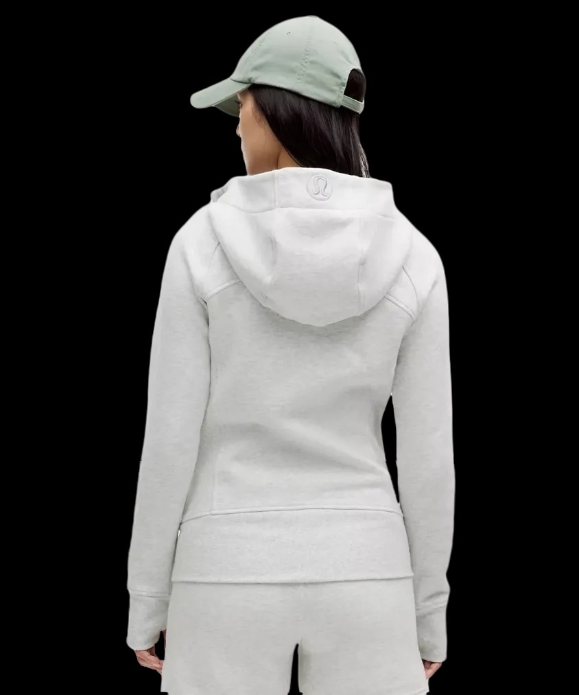 Lululemon Scuba Full-Zip Hoodie Heathered Core Ultra Light Grey - HypeFly India View 3