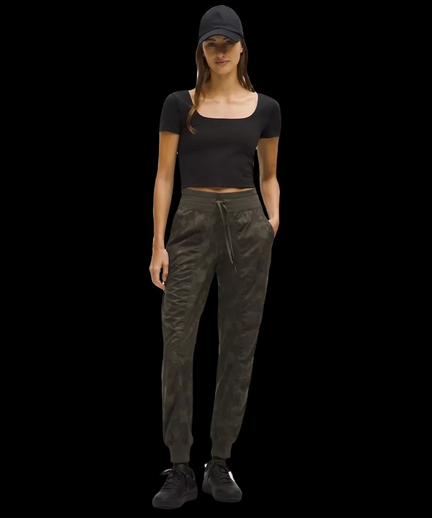 Lululemon Dance Studio Mid-Rise Jogger Full Length Hidden Heritage Wren Multi - HypeFly India View 2