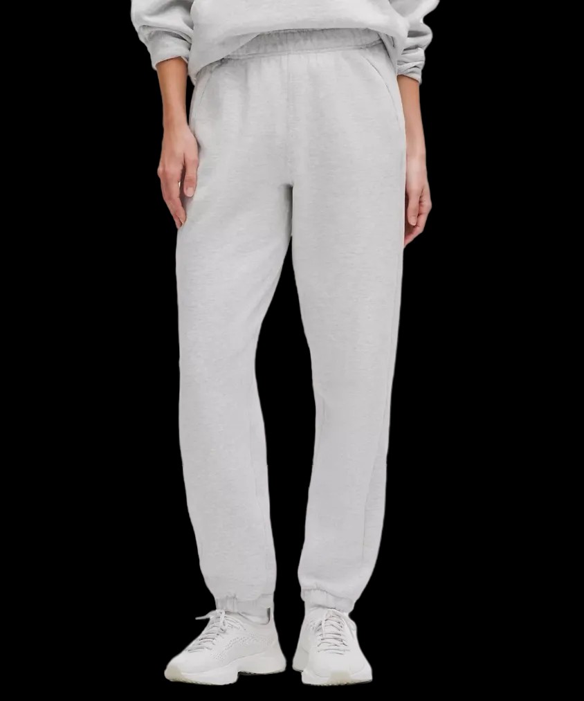 Lululemon Scuba Mid-Rise Oversized Jogger Regular Heathered Core Ultra Light Grey - HypeFly India View 1
