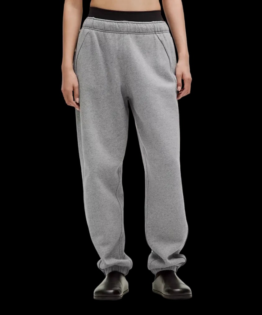 Lululemon Scuba Mid-Rise Oversized Jogger Regular Heathered Medium Grey - HypeFly India View 1