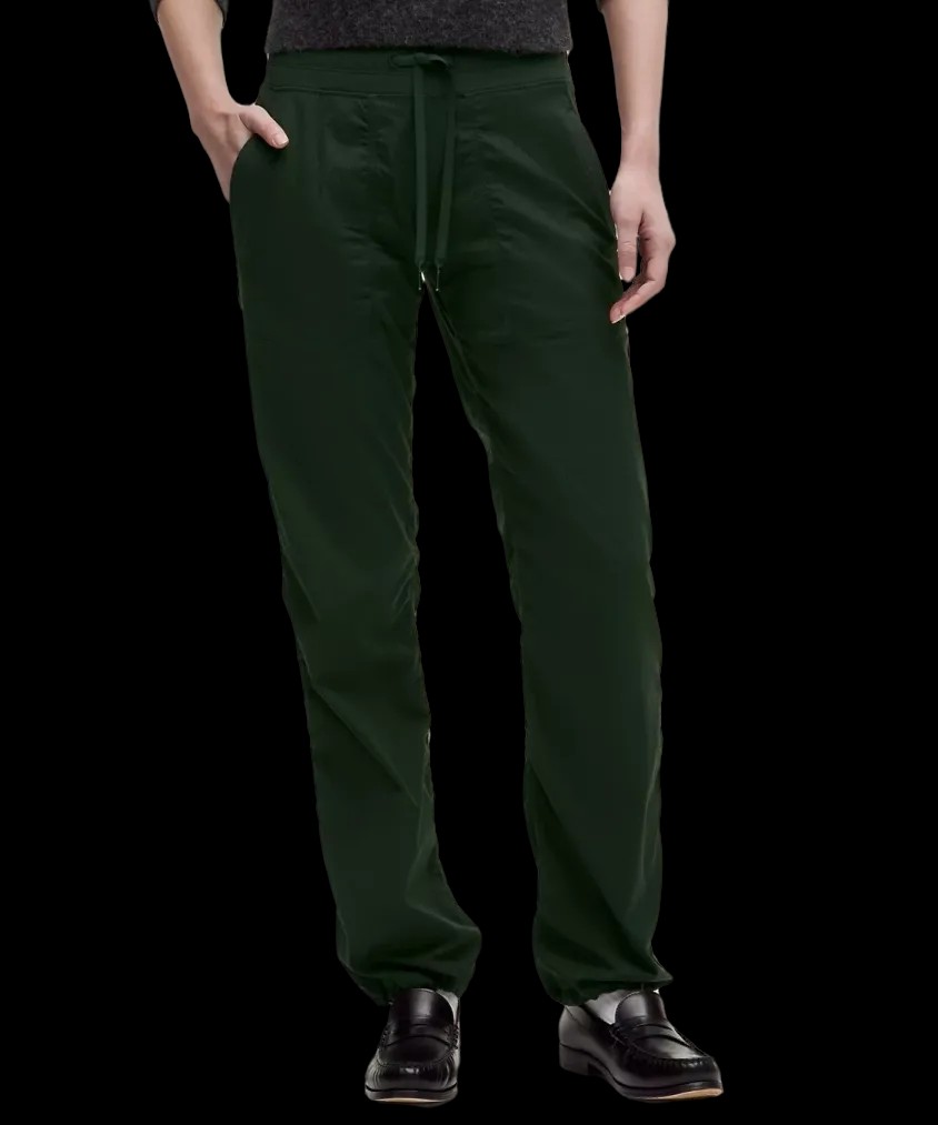 Lululemon Dance Studio Mid-Rise Pant Regular Rainforest Green - HypeFly India View 1
