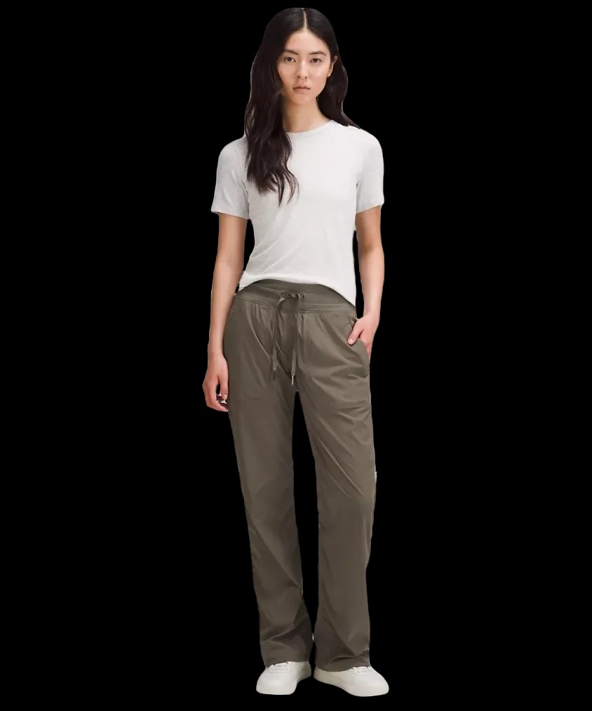 Lululemon Dance Studio Mid-Rise Pant Regular Army Green - HypeFly India View 2