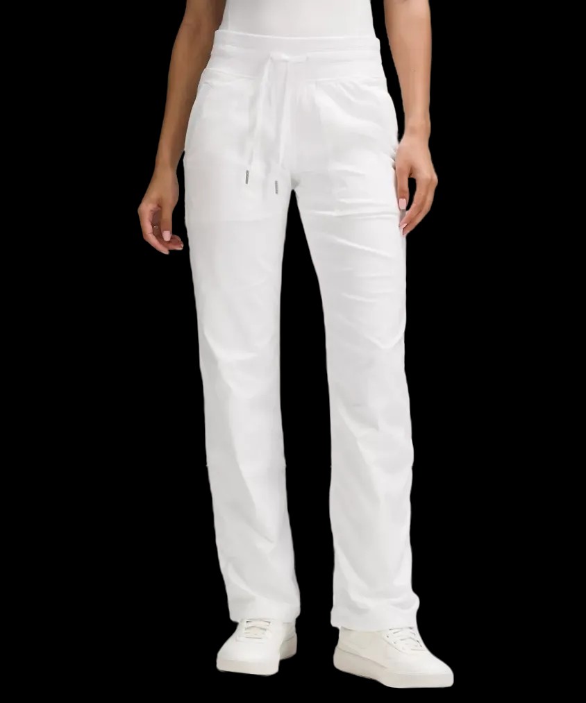 Lululemon Dance Studio Mid-Rise Pant Regular White - HypeFly India View 1