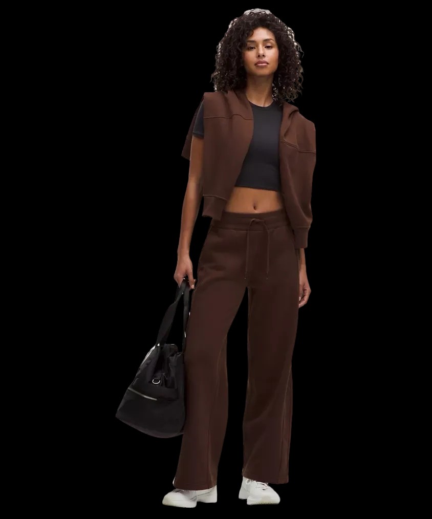 Lululemon Scuba Mid-Rise Wide-Leg Pant Lava Cake - HypeFly India View 2