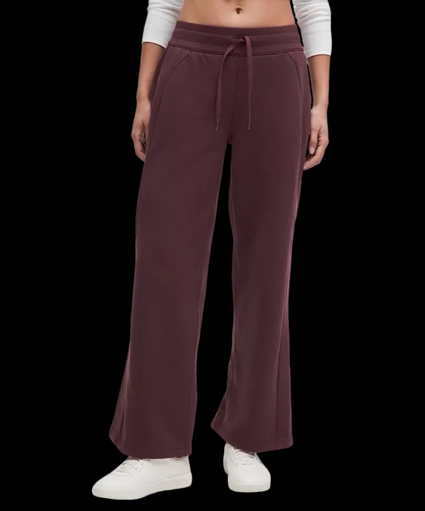 Lululemon Scuba Mid-Rise Wide-Leg Pant Goodnight Plum - HypeFly India View 3
