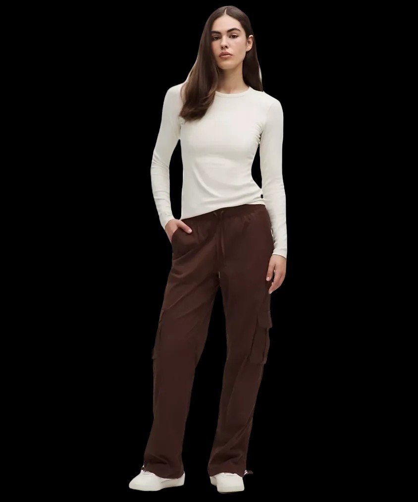 Lululemon Dance Studio Relaxed-Fit Mid-Rise Cargo Pant Lava Cake - HypeFly India View 2