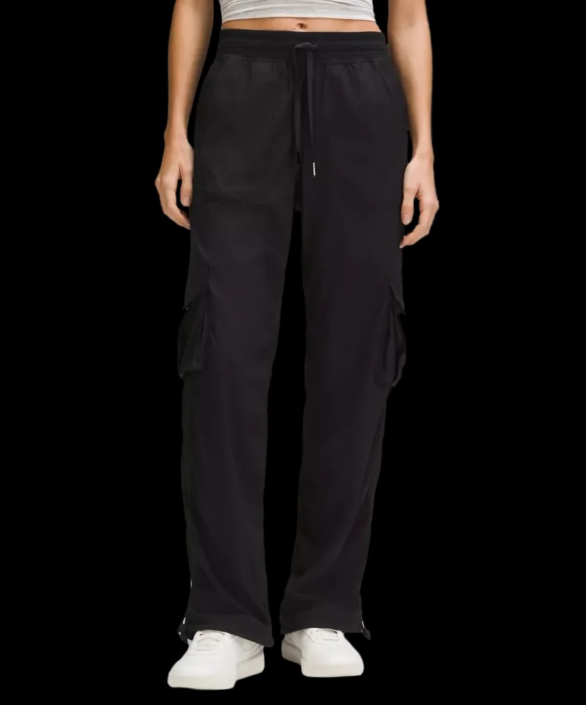 Lululemon Dance Studio Relaxed-Fit Mid-Rise Cargo Pant Black - HypeFly India View 1